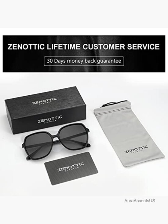 Oversized Square Polarized Sunglasses UV400 Protection Women Ladies Shades main image 7